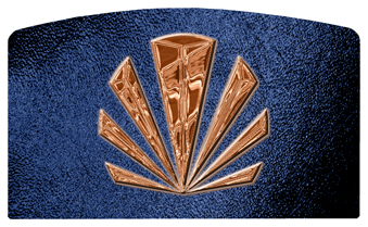 DACRO-602-CP-SH-BL Copper Sunburst Shimmer Blue